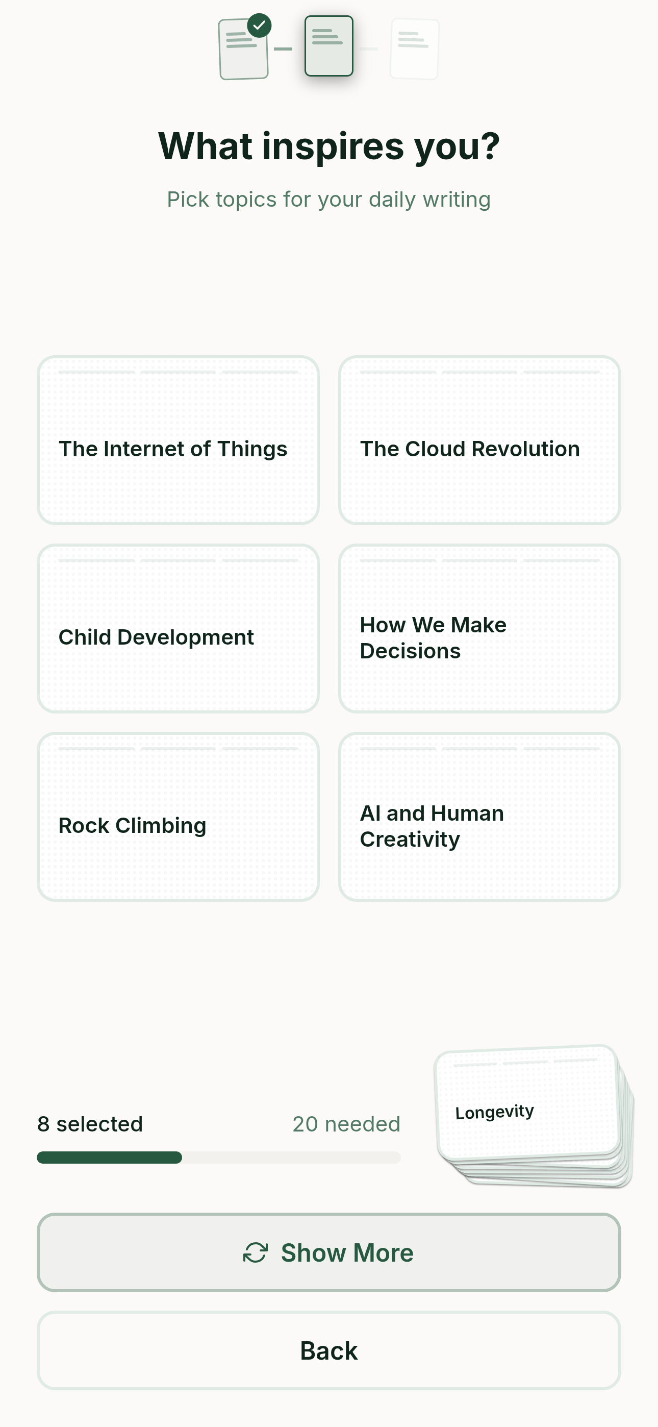 Iterature writing coach interface